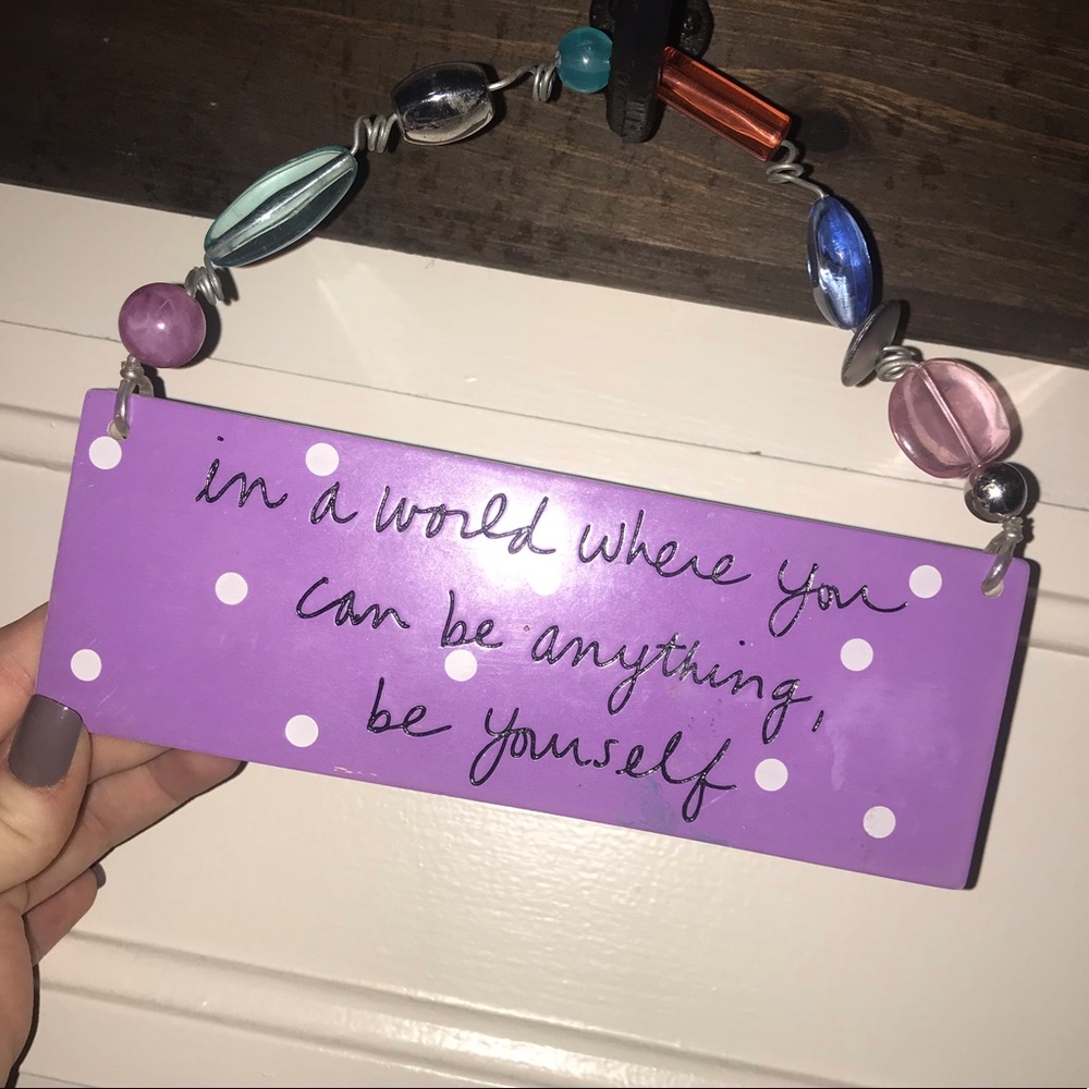 Inspirational wall plaque